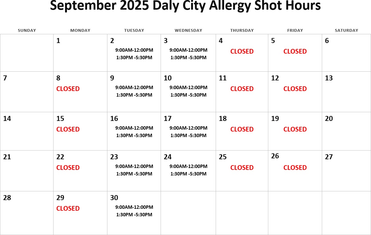 September 2025 hours